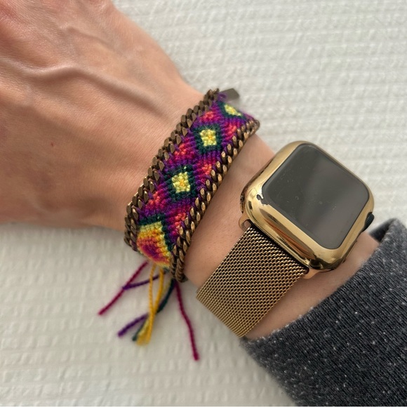 KIM & ZOZI Woven Friendship Bracelet Hippie Bling NEW - Picture 4 of 4